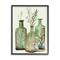 Stupell Industries Fern Plants Nautical Seashells Green Jug Still Life Framed Wall Art